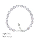 عصفور كريستال انسيال فضة تنس عيار 925 بتصميم بيضاوي مرصع بالزركون - BM0087